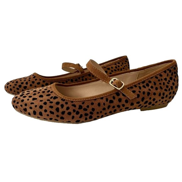 Isaac Mizrahi Shoes - New Isaac Mizrahi Women's Leopard Print Mary Jane Ballet Flats Shoes Sz 7.5